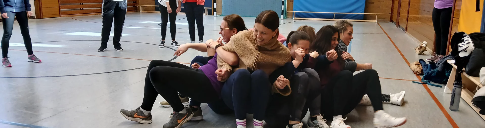 Gruppenübung beim Vorlaufseminar
