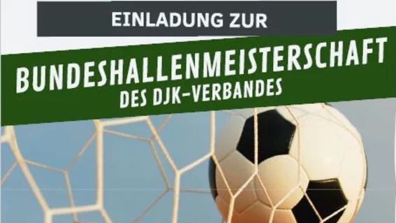 Flyer zur Bundeshallenmeisterschaft Fußball