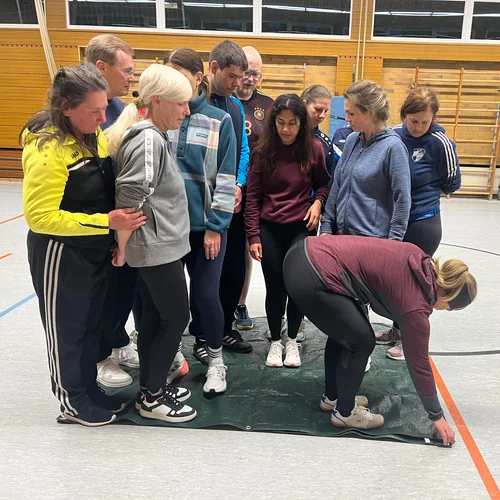 Gruppe beim Übungsleiterlehrgang
