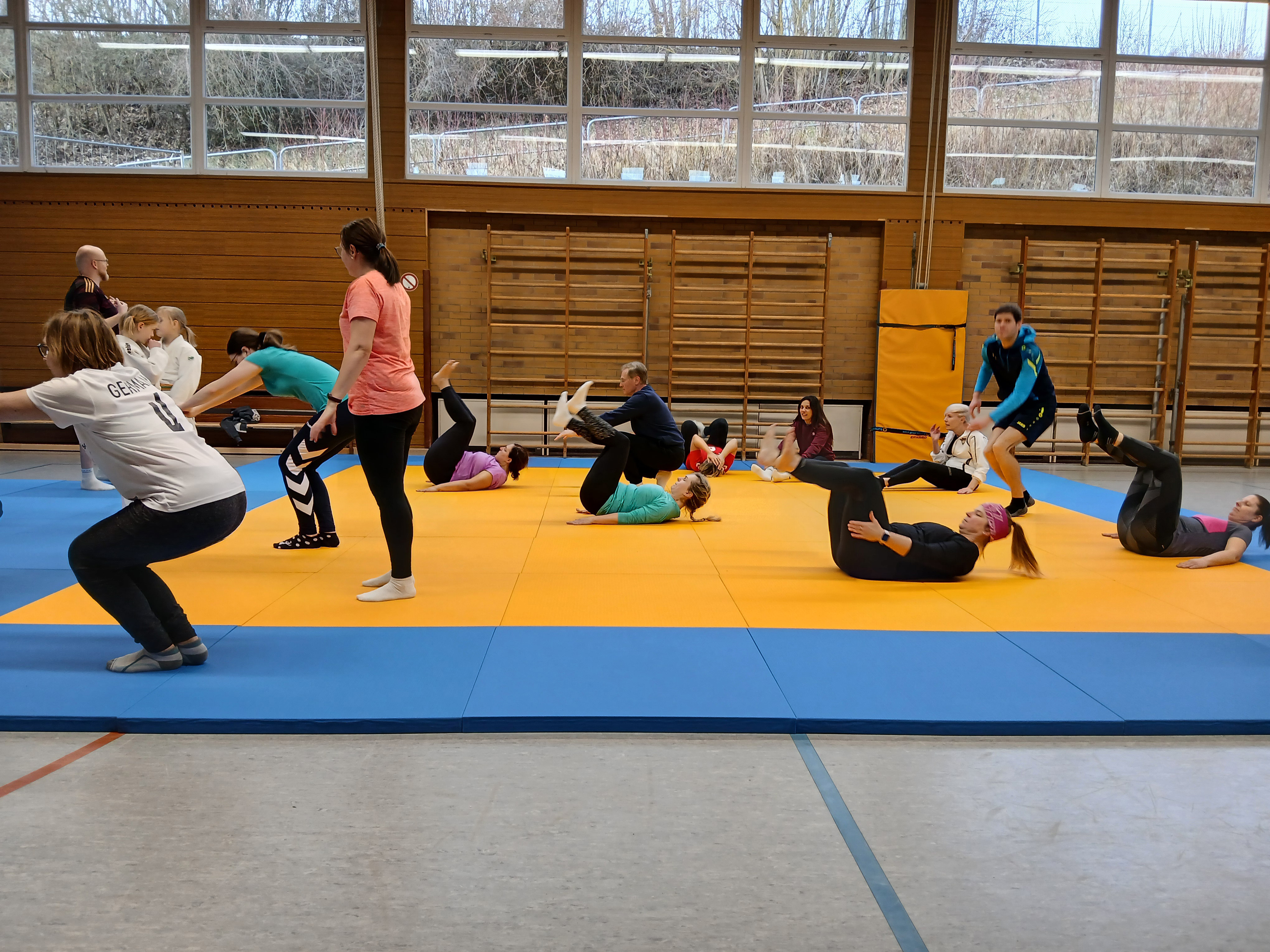 Aufwärmen beim Judo